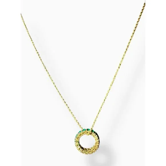 [SOLD] - NWT Swarovski "Exalta" Necklace With Green Crystal Pendant - Authentic - Picture 8 of 11